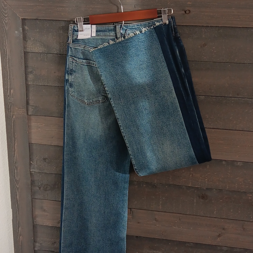STS Blue Two-Tone Flare Jeans - Picture 10 of 11
